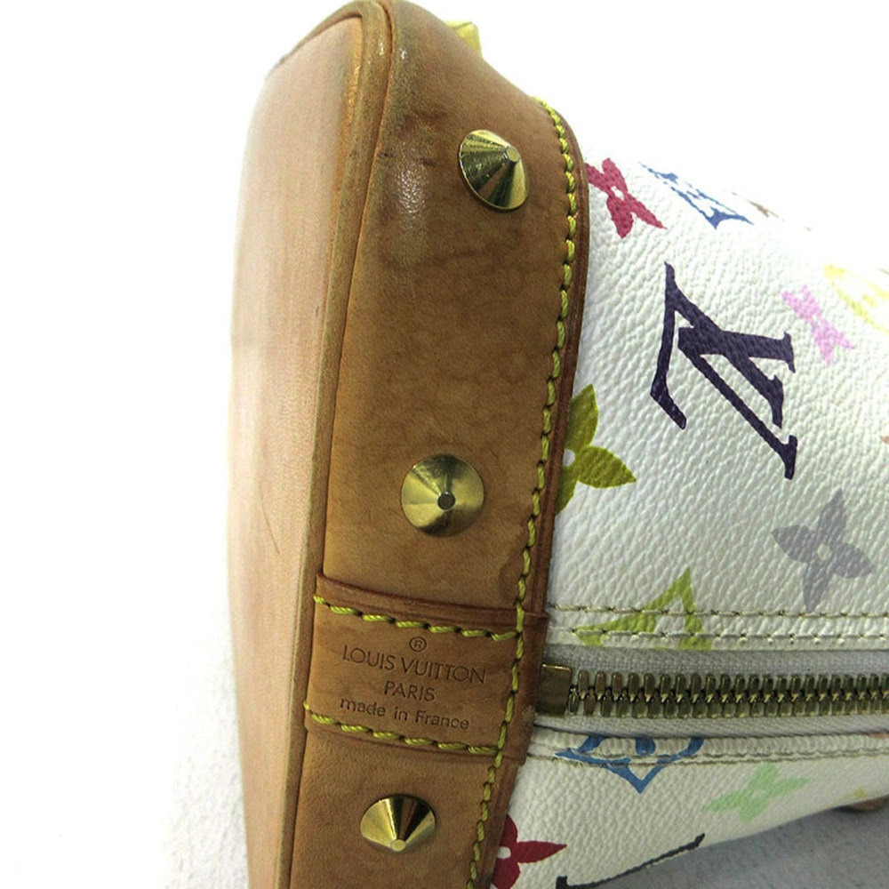 Louis Vuitton Alma Monogram Handbag Multicolor White - Picture 14 of 15